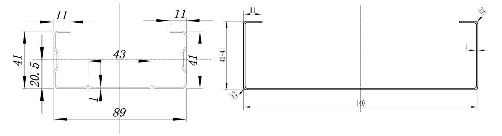 2023 New Building Material Light Gauge Metal Steel Frame Roll Forming Machine for Frames